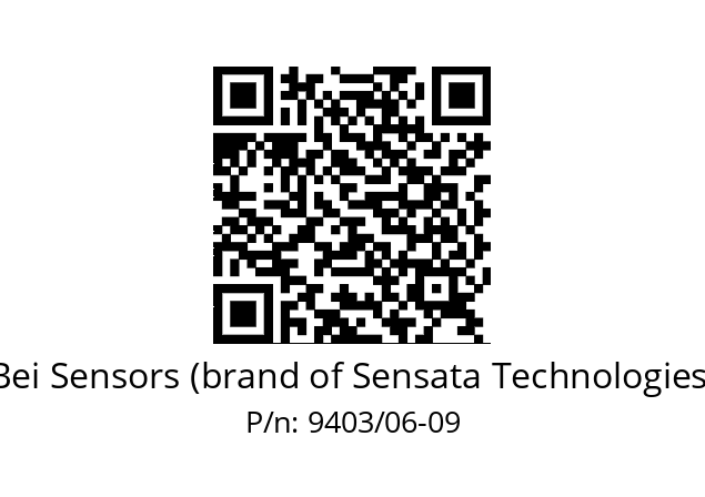  ACC. 06X09 SOUFFLET 9403 Bei Sensors (brand of Sensata Technologies) 9403/06-09