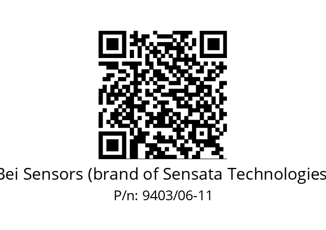  ACC. 06X11 SOUFFLET 9403 Bei Sensors (brand of Sensata Technologies) 9403/06-11