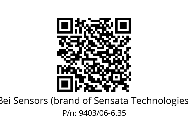  ACC. 06X6.35 SOUFFLET 9403 Bei Sensors (brand of Sensata Technologies) 9403/06-6.35