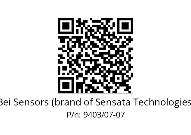  ACC. 07X07 SOUFFLET 9403 Bei Sensors (brand of Sensata Technologies) 9403/07-07