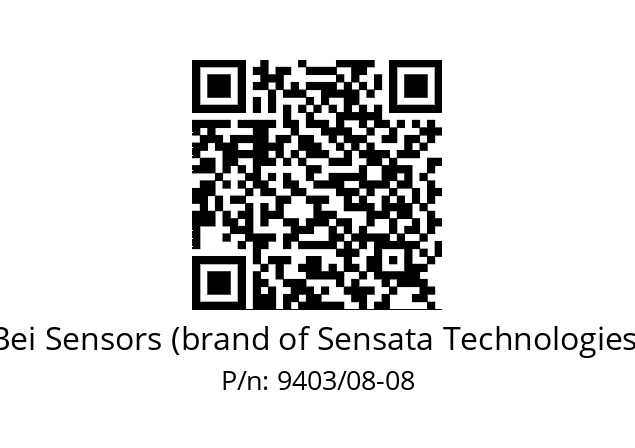  ACC. 08X08 SOUFFLET 9403 Bei Sensors (brand of Sensata Technologies) 9403/08-08