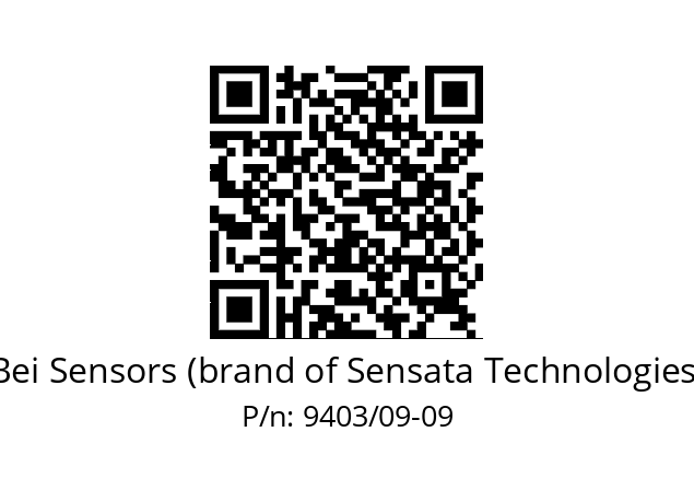  ACC. 09X09 SOUFFLET 9403 Bei Sensors (brand of Sensata Technologies) 9403/09-09