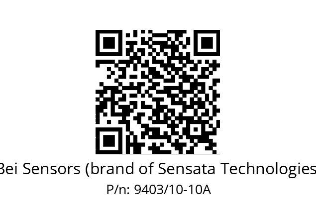  ACC. 10X10 SOUF 9403 316L AGRO Bei Sensors (brand of Sensata Technologies) 9403/10-10A