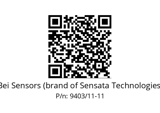  ACC. 11X11 SOUFFLET 9403 Bei Sensors (brand of Sensata Technologies) 9403/11-11