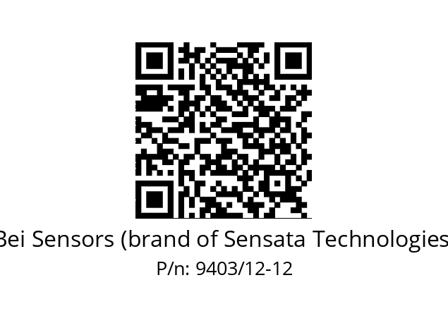  ACC. 12X12 SOUFFLET 9403 Bei Sensors (brand of Sensata Technologies) 9403/12-12