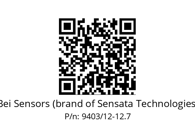  ACC. 12X12.7 SOUFFLET 9403 Bei Sensors (brand of Sensata Technologies) 9403/12-12.7