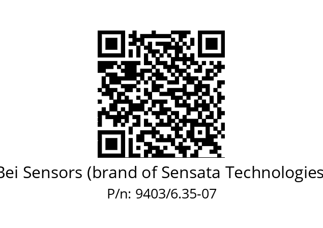  ACC. 06.35X07 SOUFFLET 9403 Bei Sensors (brand of Sensata Technologies) 9403/6.35-07