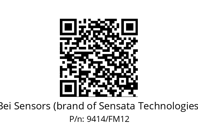  PRISE MALE SERIE SV DIN12PTS Bei Sensors (brand of Sensata Technologies) 9414/FM12