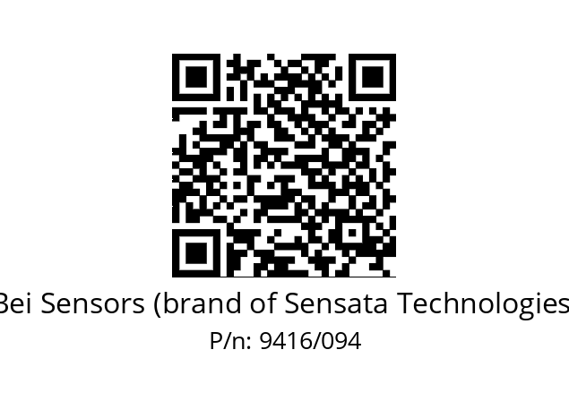  PROL. M12/M/5 CODE:A BLINDE Bei Sensors (brand of Sensata Technologies) 9416/094