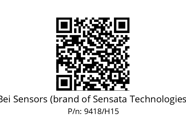  BAG. REDUC ISO PEEK HHU9/B15MM Bei Sensors (brand of Sensata Technologies) 9418/H15