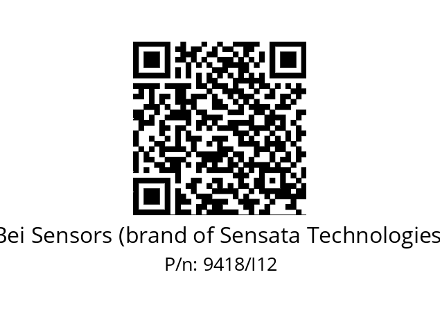  BAG. REDUC ISO PEEK -HU912 Bei Sensors (brand of Sensata Technologies) 9418/I12