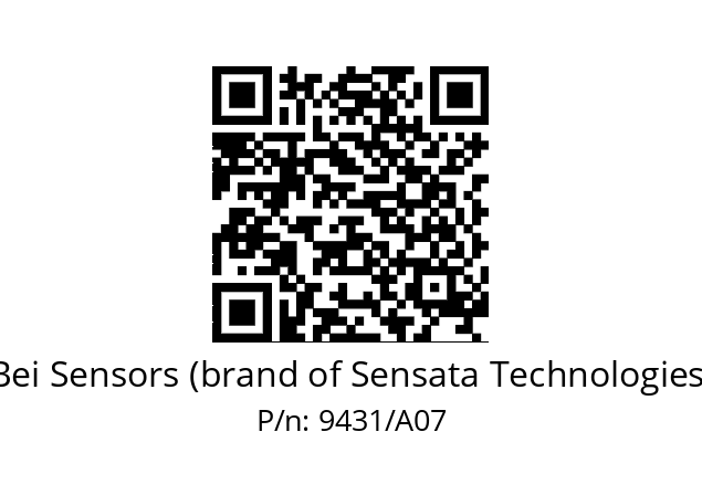  BAGUE DE REDUC ALU -HO507 Bei Sensors (brand of Sensata Technologies) 9431/A07