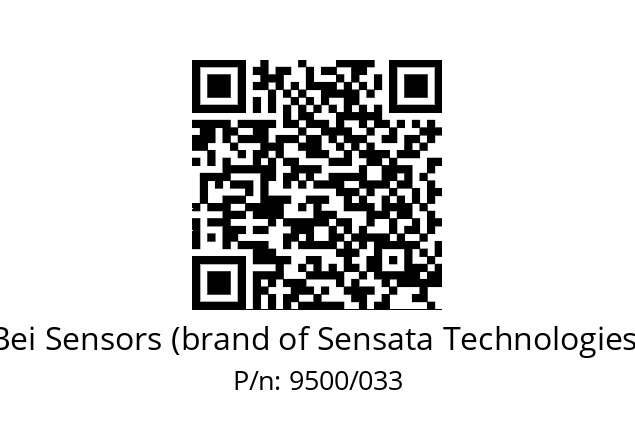  BRIDE  T070 RD -HA5 SUR HT5 Bei Sensors (brand of Sensata Technologies) 9500/033