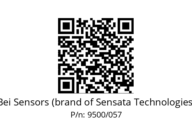  BRIDE  T58 RD ALU DAC -HM5 Bei Sensors (brand of Sensata Technologies) 9500/057