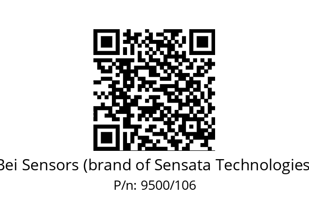  BRIDE  T58 RD SYNC INOX XM5 Bei Sensors (brand of Sensata Technologies) 9500/106