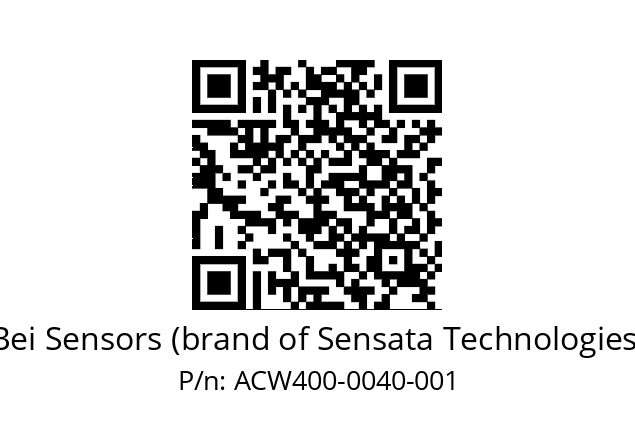  ACW4_00//3L11//00040//L3R020// Bei Sensors (brand of Sensata Technologies) ACW400-0040-001