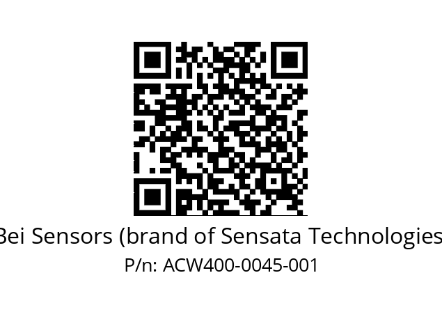  ACW4_00//2LM1//00045//L3R020// Bei Sensors (brand of Sensata Technologies) ACW400-0045-001