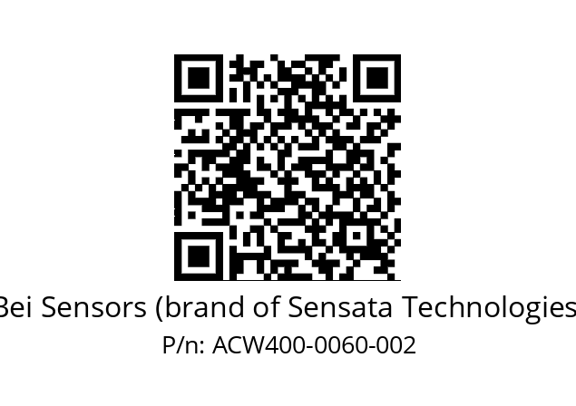  ACW4_00//3L11//00060//L3R005// Bei Sensors (brand of Sensata Technologies) ACW400-0060-002