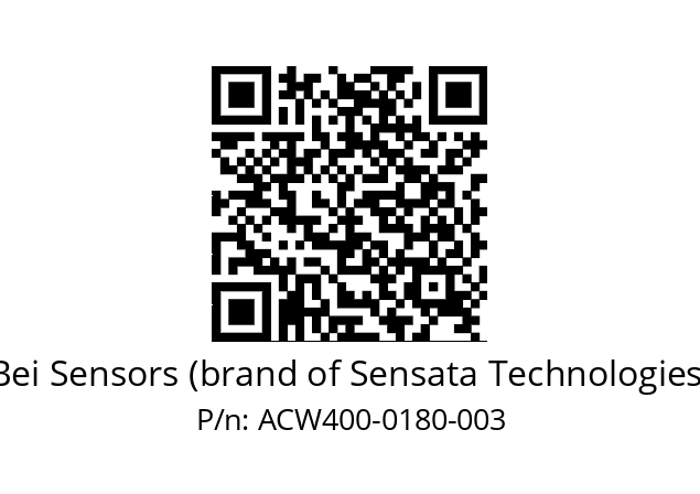  ACW4_00//3L12//00180//L3R010// Bei Sensors (brand of Sensata Technologies) ACW400-0180-003