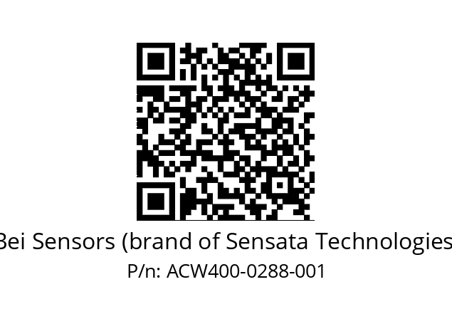  ACW4_00//2LM2//00288//L3R005// Bei Sensors (brand of Sensata Technologies) ACW400-0288-001