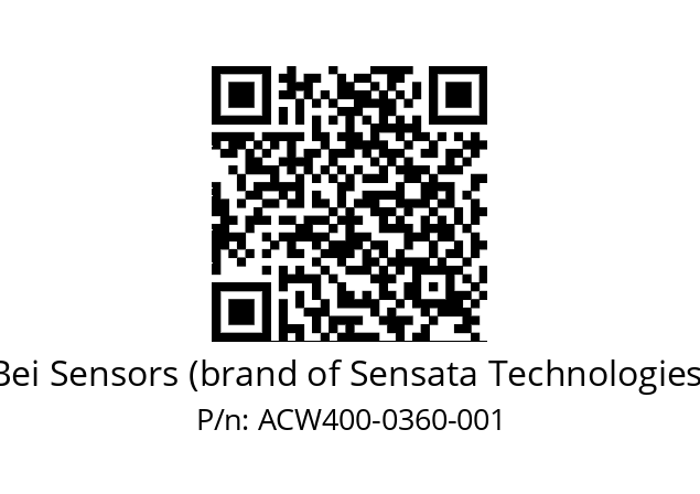  ACW4_00//3L11//00360//L3R020// Bei Sensors (brand of Sensata Technologies) ACW400-0360-001