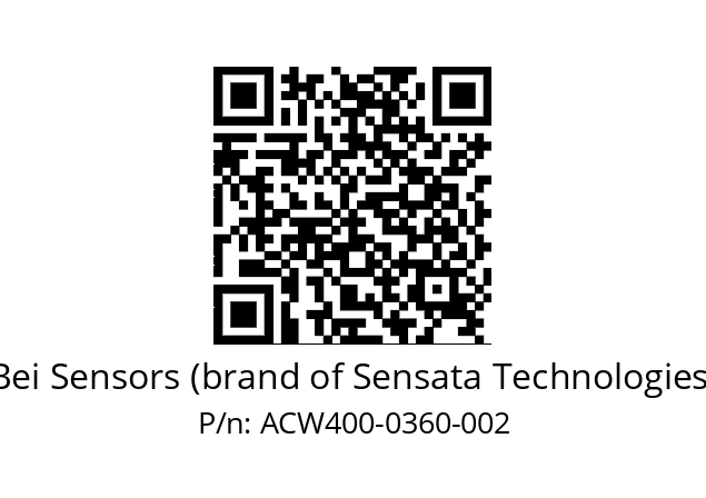  ACW4_00//3L31//00360//L3R020// Bei Sensors (brand of Sensata Technologies) ACW400-0360-002