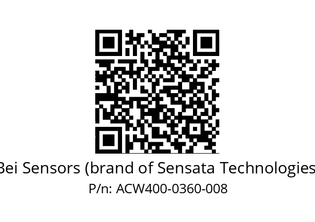  ACW4_00//3L31//00360//LPR020// Bei Sensors (brand of Sensata Technologies) ACW400-0360-008