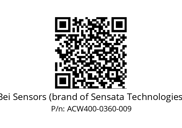  ACW4_00//5L21//00360//LPR020// Bei Sensors (brand of Sensata Technologies) ACW400-0360-009