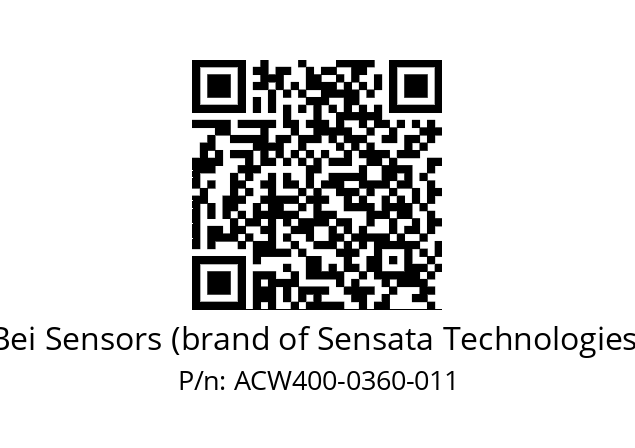  ACW4_00//5L21//00360//L3R020// Bei Sensors (brand of Sensata Technologies) ACW400-0360-011