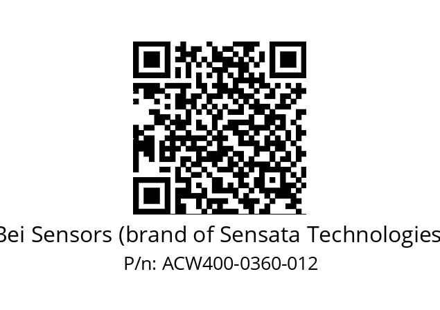  ACW4_00//5L22//00360//L3R020// Bei Sensors (brand of Sensata Technologies) ACW400-0360-012