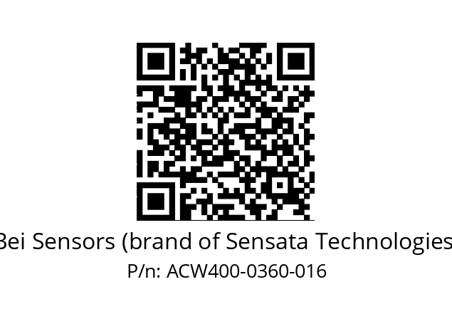  ACW4_00//3L11//00360//L3R050// Bei Sensors (brand of Sensata Technologies) ACW400-0360-016