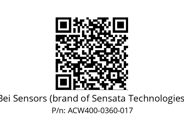  ACW4_00//3L11//00360//L3R010// Bei Sensors (brand of Sensata Technologies) ACW400-0360-017