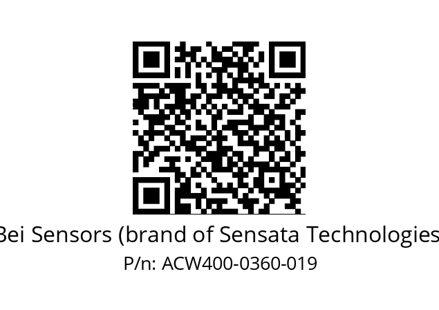  ACW4_00//5L21//00360//L3R005// Bei Sensors (brand of Sensata Technologies) ACW400-0360-019