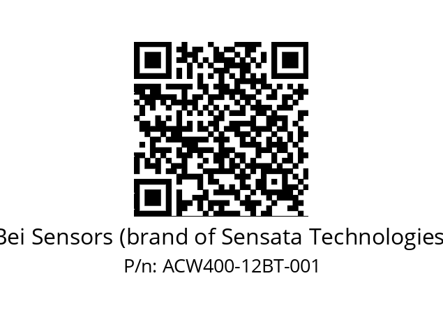  ACW4_00//PBBB//12//BBR020// Bei Sensors (brand of Sensata Technologies) ACW400-12BT-001