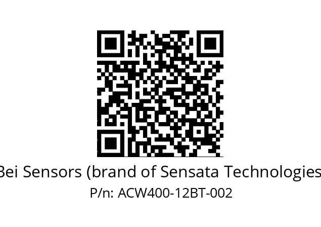  ACW4_00//PCSG//12//S5R005// Bei Sensors (brand of Sensata Technologies) ACW400-12BT-002