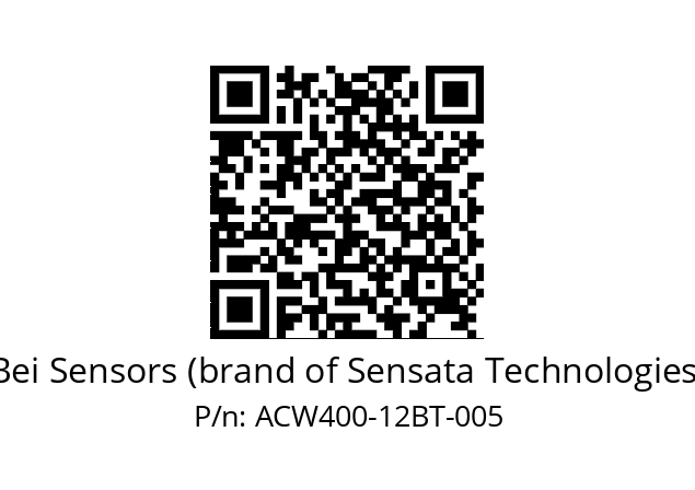  ACW4_00//PCPB//12//S5R015// Bei Sensors (brand of Sensata Technologies) ACW400-12BT-005