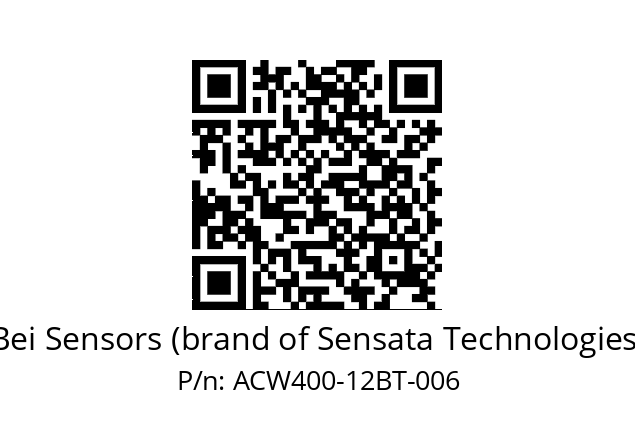  ACW4_00//PCSG//12//S5R050// Bei Sensors (brand of Sensata Technologies) ACW400-12BT-006