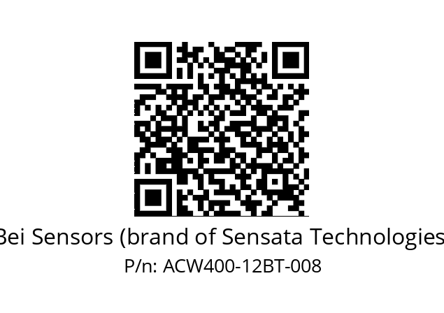  ACW4_00//PBBB//12//B5R005// Bei Sensors (brand of Sensata Technologies) ACW400-12BT-008