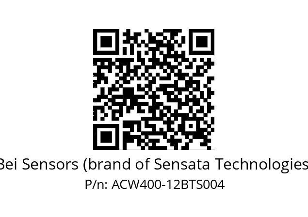   Bei Sensors (brand of Sensata Technologies) ACW400-12BTS004