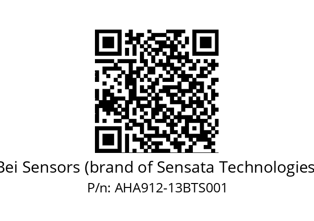  AHA9S12/E5/PSSG//13//SLR//U6---- Bei Sensors (brand of Sensata Technologies) AHA912-13BTS001