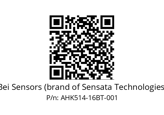  AHK5_14//ZIOB//16//BFR// Bei Sensors (brand of Sensata Technologies) AHK514-16BT-001