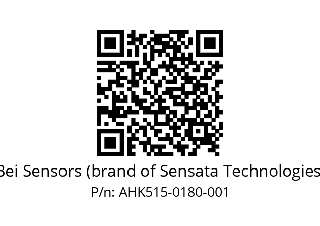  AHK5_15//3L12//00180//L4R// Bei Sensors (brand of Sensata Technologies) AHK515-0180-001