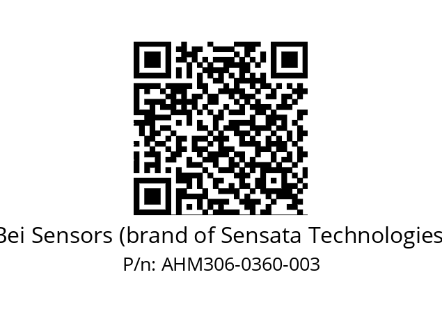  AHM3_06//3L31//00360//L4A// Bei Sensors (brand of Sensata Technologies) AHM306-0360-003