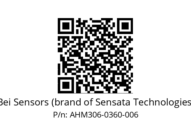  AHM3_06//3L11//00360//L3A020// Bei Sensors (brand of Sensata Technologies) AHM306-0360-006