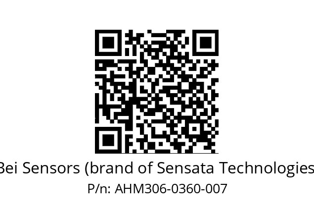  AHM3_06//3L31//00360//L3D020// Bei Sensors (brand of Sensata Technologies) AHM306-0360-007