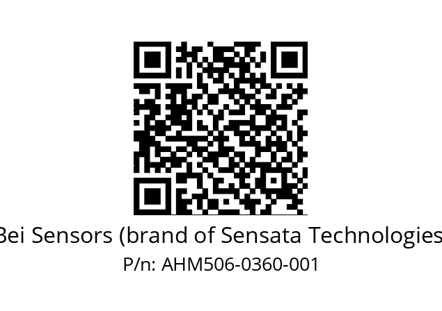  AHM5_06//3L31//00360//L4R//--03-- Bei Sensors (brand of Sensata Technologies) AHM506-0360-001