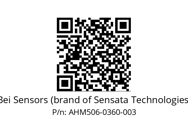  AHM5_06//3L31//00360//L4A// Bei Sensors (brand of Sensata Technologies) AHM506-0360-003