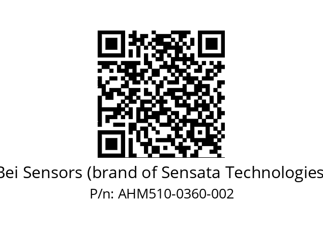  AHM5_10//3L31//00360//L3R050// Bei Sensors (brand of Sensata Technologies) AHM510-0360-002