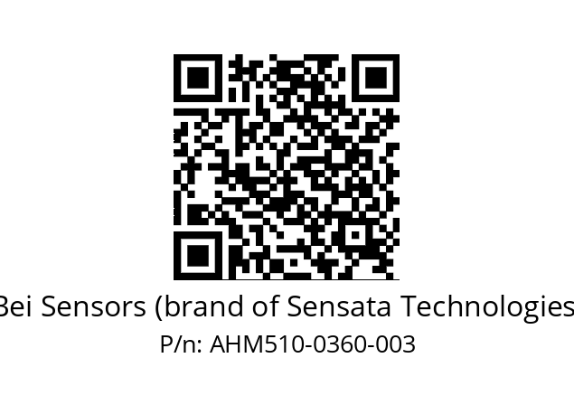  AHM5_10//3L11//00360//L3R020// Bei Sensors (brand of Sensata Technologies) AHM510-0360-003