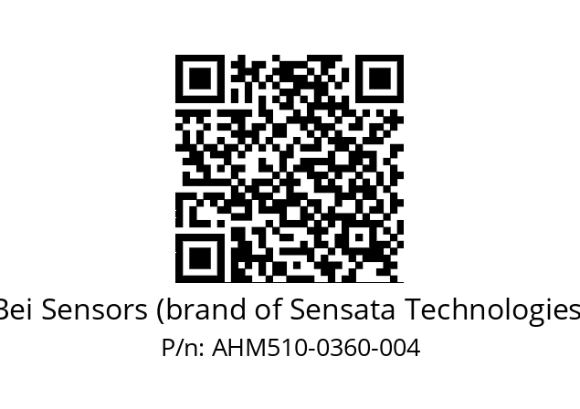  AHM5_10//3L31//00360//L4R//--03-- Bei Sensors (brand of Sensata Technologies) AHM510-0360-004